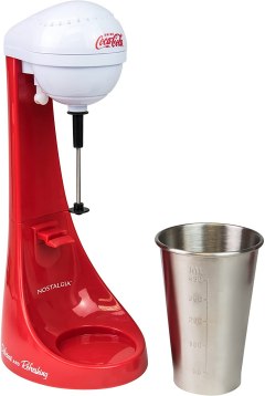 Nostalgia MLKS100COKE Coca-Cola Two-Speed Milkshake Maker