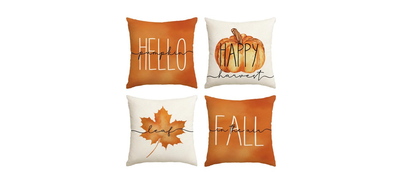 Avoin Colorlife Pumpkin Fall Throw Pillow Covers